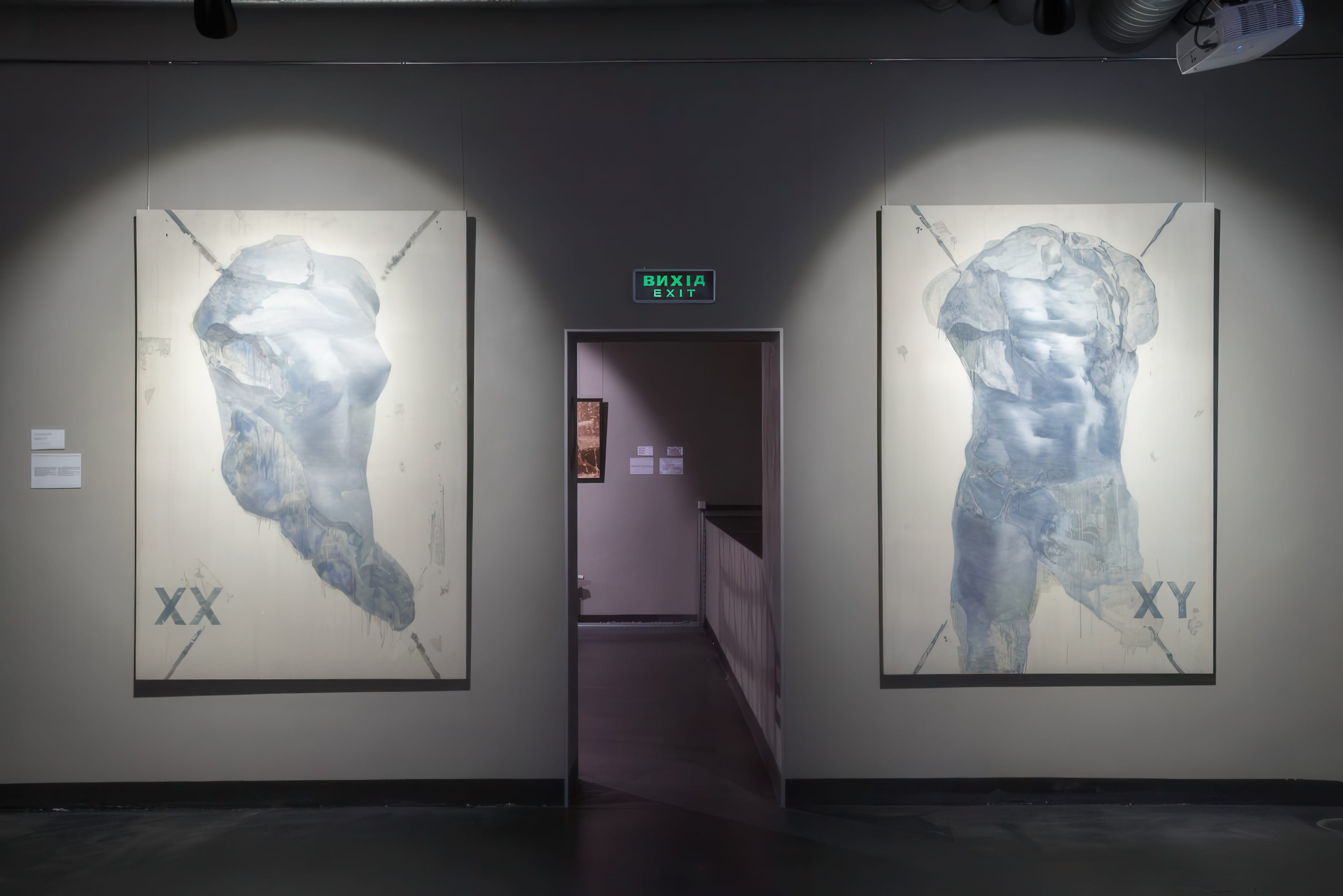 Fragility — oil on canvas, 1.40 × 2.00 m